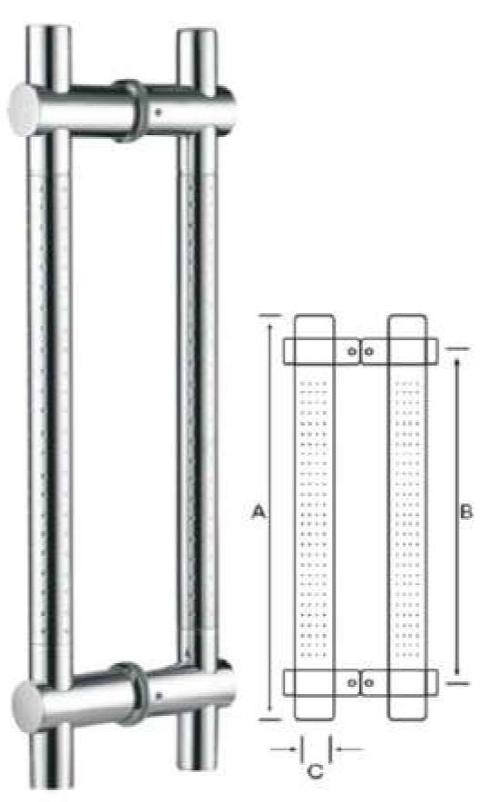 Ddh-55 Adjustable Door Handles - Color: As Per Availability