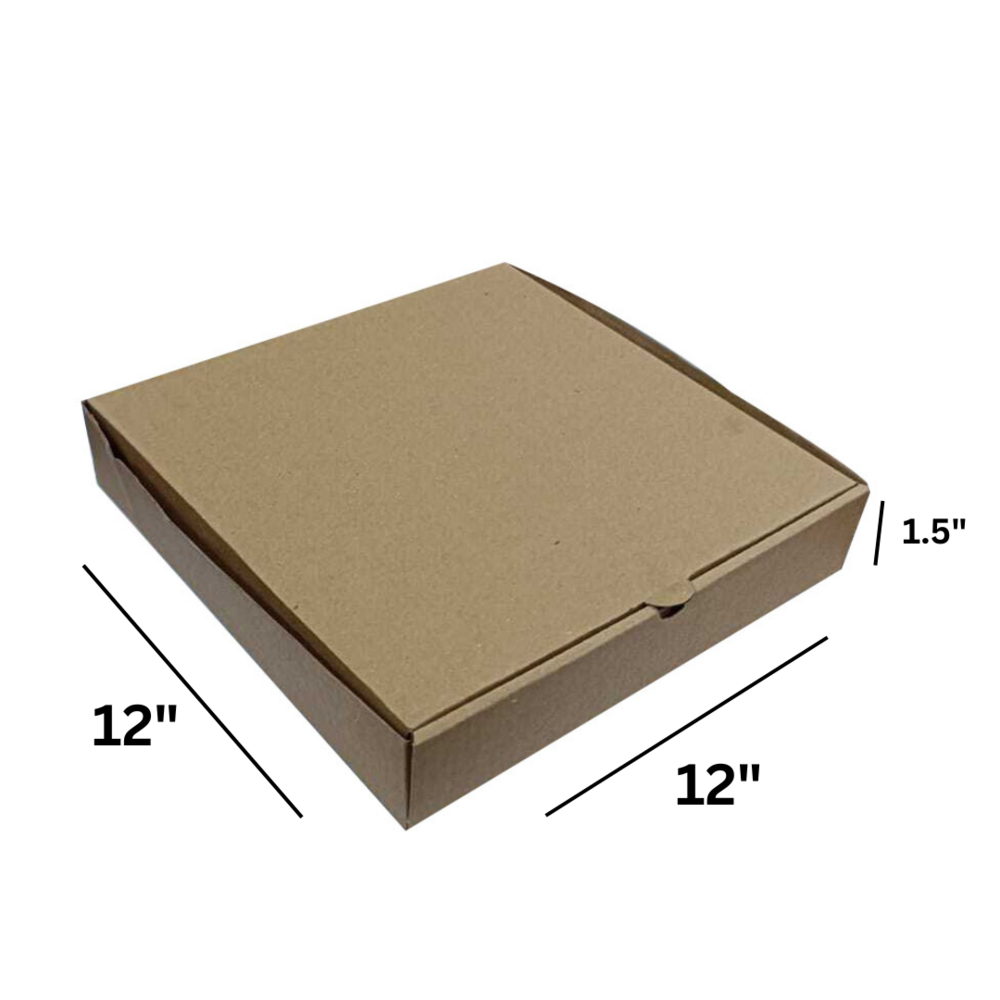 Single Wall 3 Ply Corrugated Kraft Box for Pizza Packaging