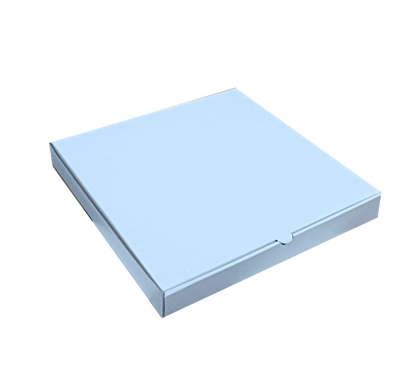 Single Wall 3 Ply Corrugated White Box for Pizza Packaging