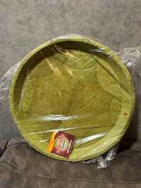 14inch Biodegradable Leaf Plates Pack Of 25 - Color: Green