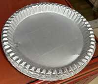 12inch Disposable Paper Plate - Color: White / Natural Off-white