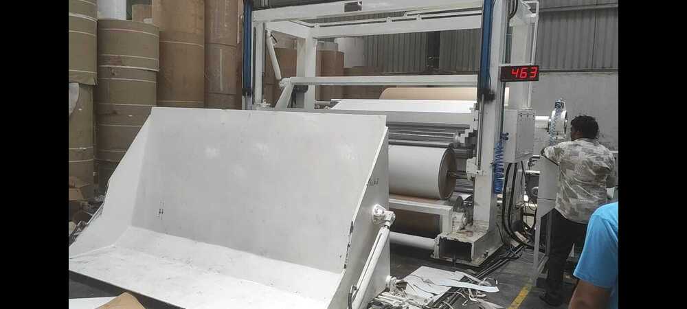 800 Mpm Two Drum Surface Doublle Motor Rewinder Machine