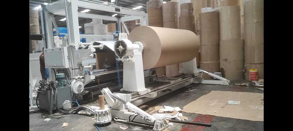 800 Mpm Two Drum Surface Doublle Motor Rewinder Machine