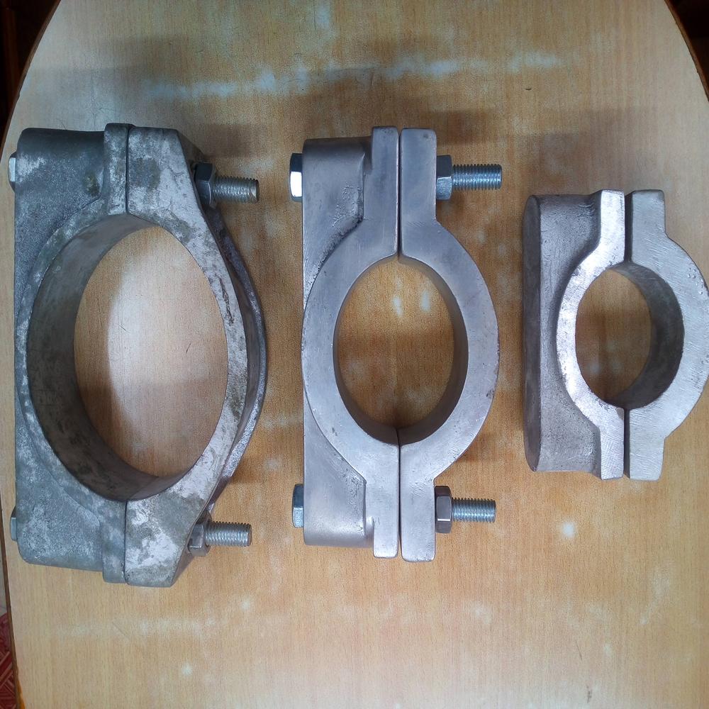 Aluminium Cable Holding Clamp - Color: Silver