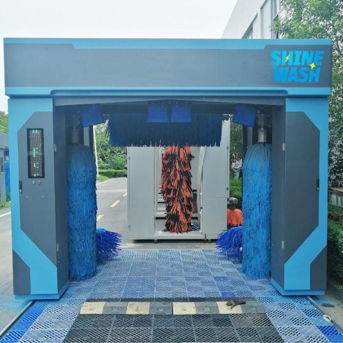 Fully Automatic Brush Car Washing System - Color: Black
