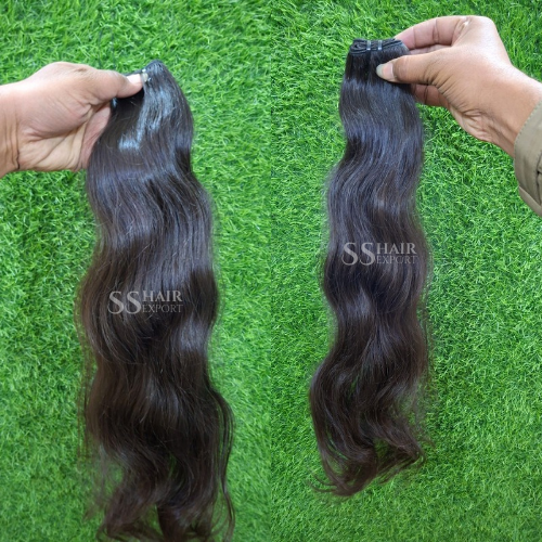 Sewn In Weft Extensions Human Hair Weaves Bundles 22inch 100gm hair salon