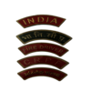 All Title Shoulder Badges - Metal With Embroidery, Custom Size, Gold/silver/brass, Die Cast & Hand Embroidered, Lightweight Durable