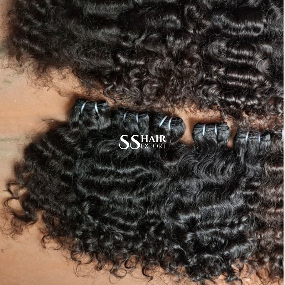 Virgin Human Hair Bundles Natural Wave Sew In Weaves Weft Extensions