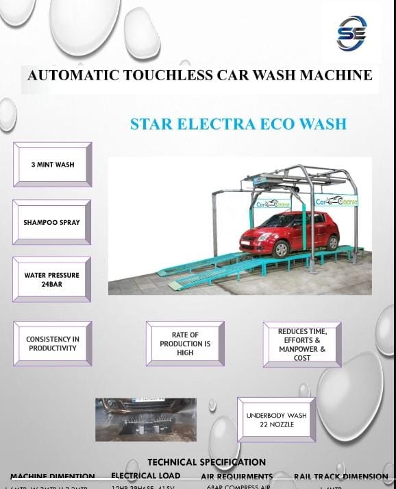 Automatic 360 Car Wash Machine - Material: Mild Steel