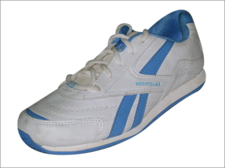 Ladies Sports Shoes - Color: :White And Blue