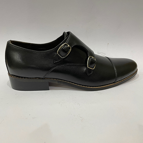Mens Black Leather Shoes - Design: Fancy