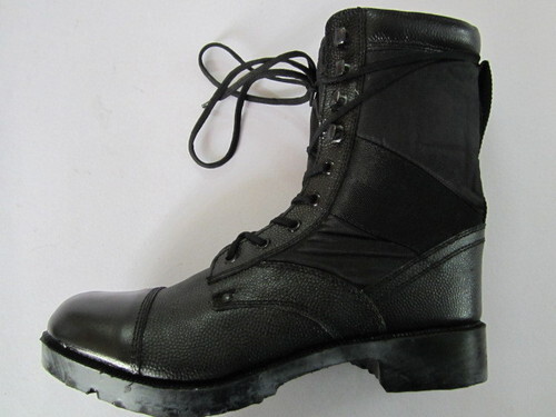 Mens Military Boot - Color: Black