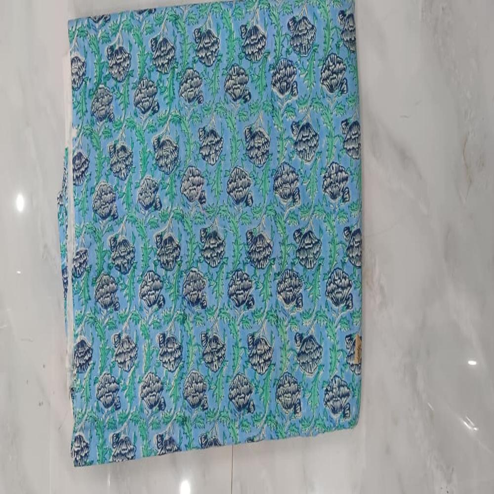 Beautiful Hand Block Printed cotton Fabric