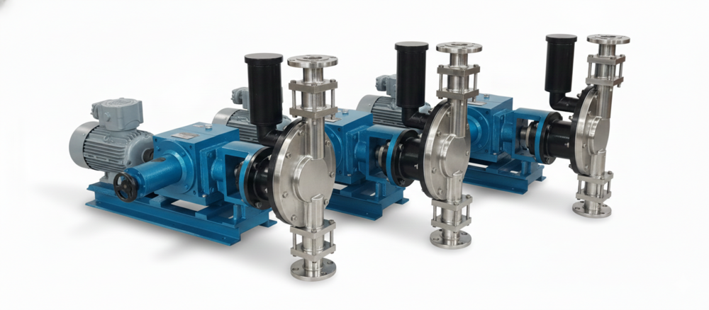 Plunger Type Dosing Pump - Color: Blue