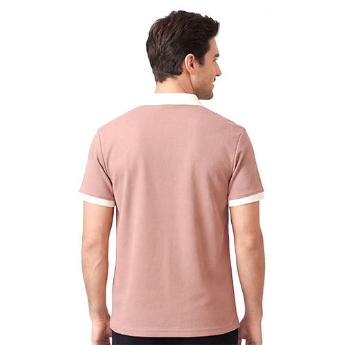Mens Pink Solid T-shirt - Feature: High Quality