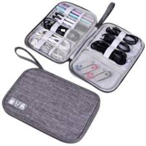 Travel Universal Cable Organizer Electronics Storage Bag Accessories Cases (Small)