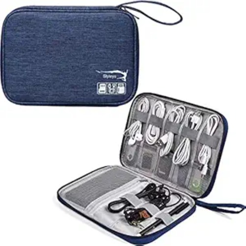 Travel Universal Cable Organizer Electronics Storage Bag Accessories Cases (Small)