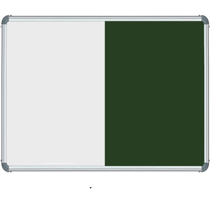 Sds013 Combination Notice Board Non-magnetic For Office - Aluminum & Wooden Frame, All Sizes Available | Ideal For Office, School, College, University, Home