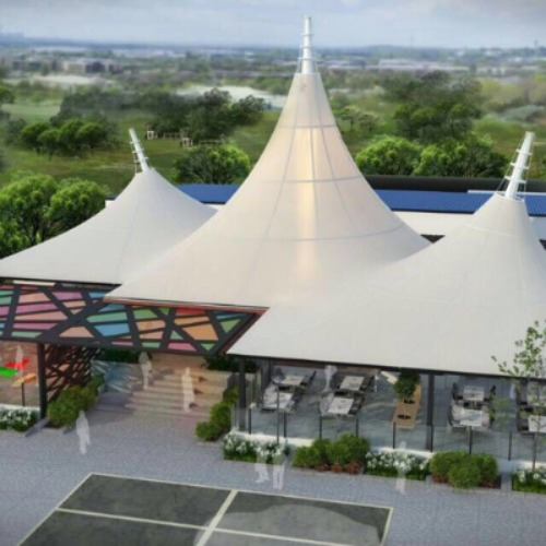 Entrance tensile structure