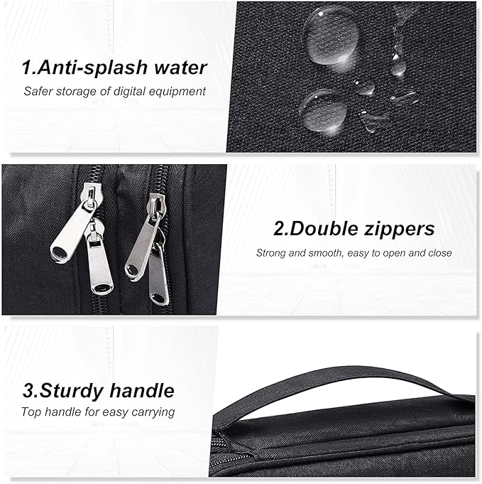 Travel Accessories Bag Waterproof Double Layer Electronics Organizer Portable Storage Case