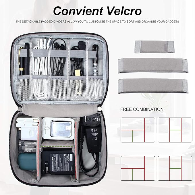 Travel Accessories Bag Waterproof Double Layer Electronics Organizer Portable Storage Case