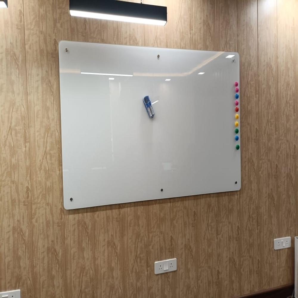 Lacquered Glass Magnetic Board