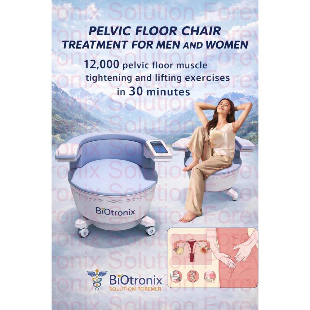 Pelvic Muscle Conditioning Chair for Long-Term Physiotherapy Programs