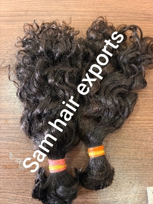 Curly bulk hair