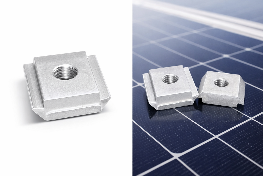 Aluminium Rail Nut M8, Solar Mounting Rail Nut