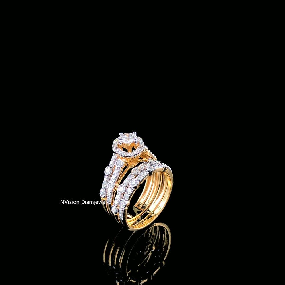 Harmony Opulence Solitaire Natural Diamond Ring