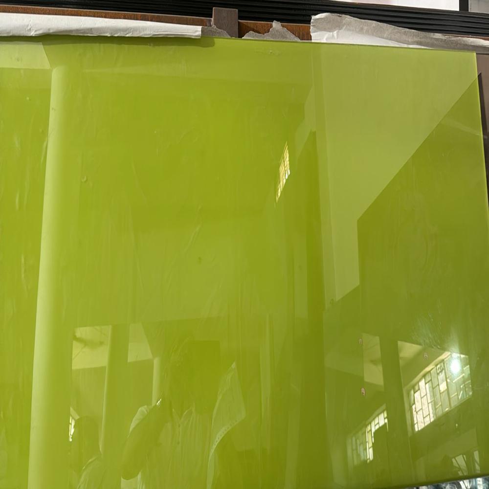 MAGNETIC GLASS WRITING BOARD NEON GREEN