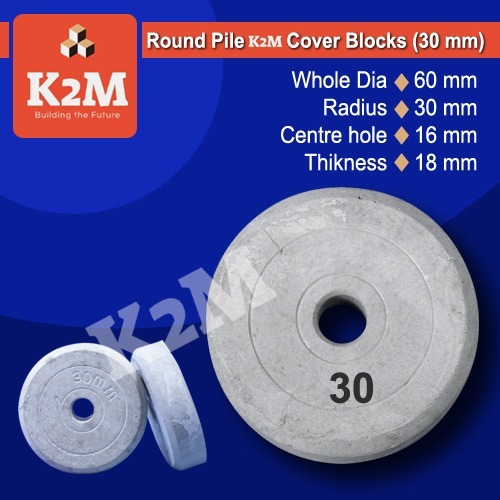 30 MM Round Pile Cover Blocks