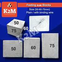 50-60-75mm  Footing Blocks - Color: As Per Requirement