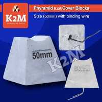 50mm Phyramid Cover Blocks With Binding Wire - Color: As Per Requirement