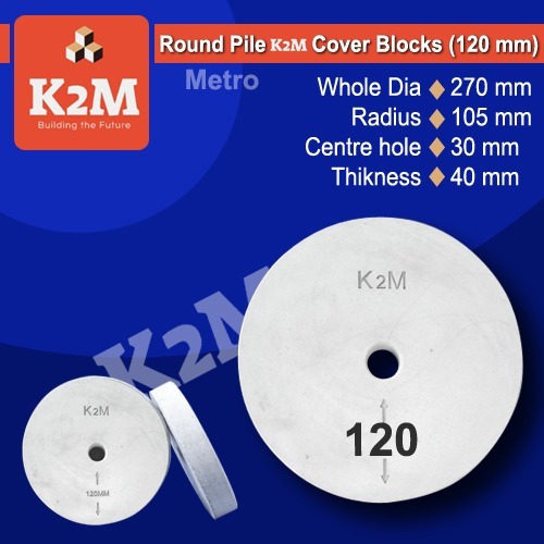 120 MM Round Pile Cover Blocks