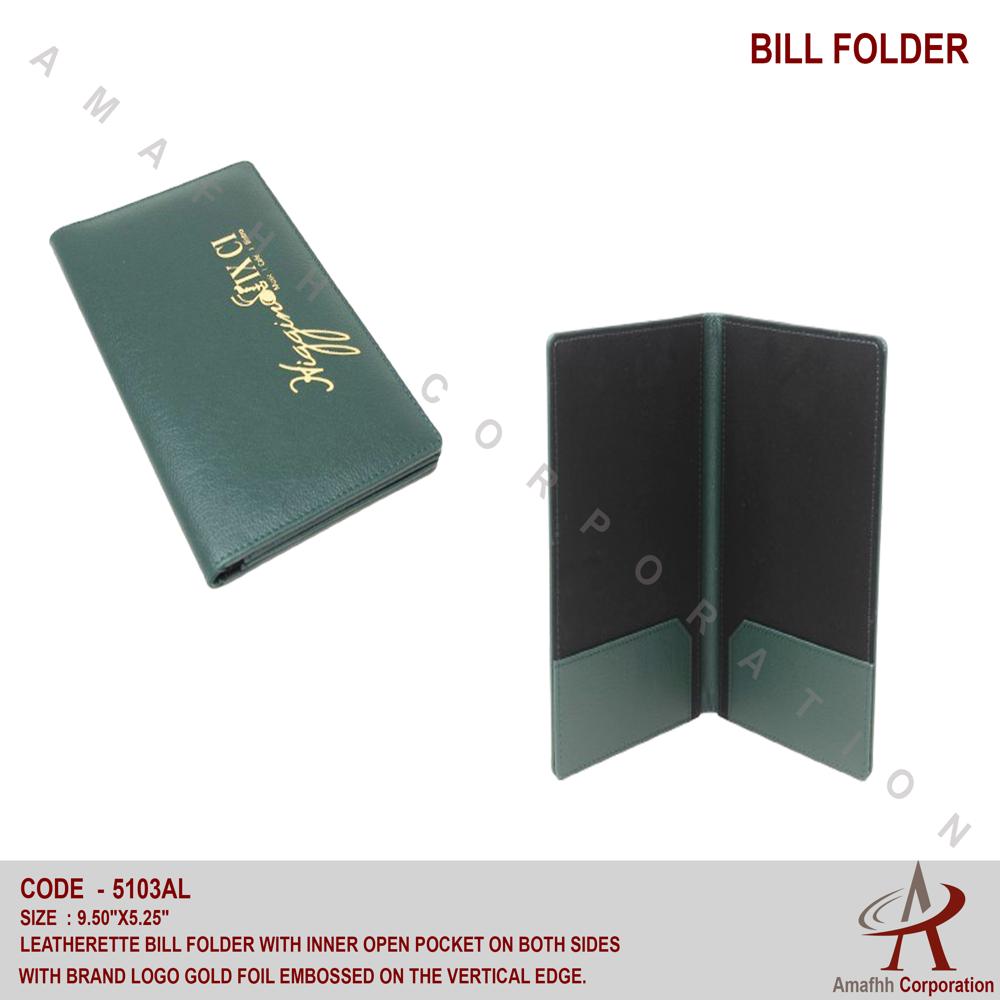 LEATHERETTE BILL FOLDER