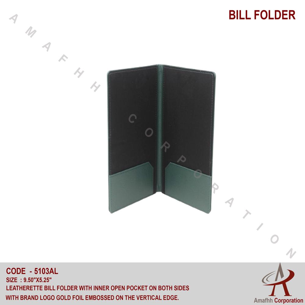 Leatherette Bill Folder - Usage: Hotel