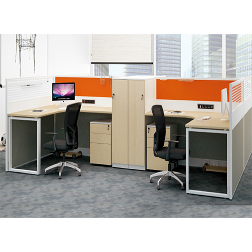 4 Seater Work Stations - Color: Classic Brown / Black / Custom