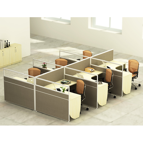 6 Seater Work Stations - Color: Brown