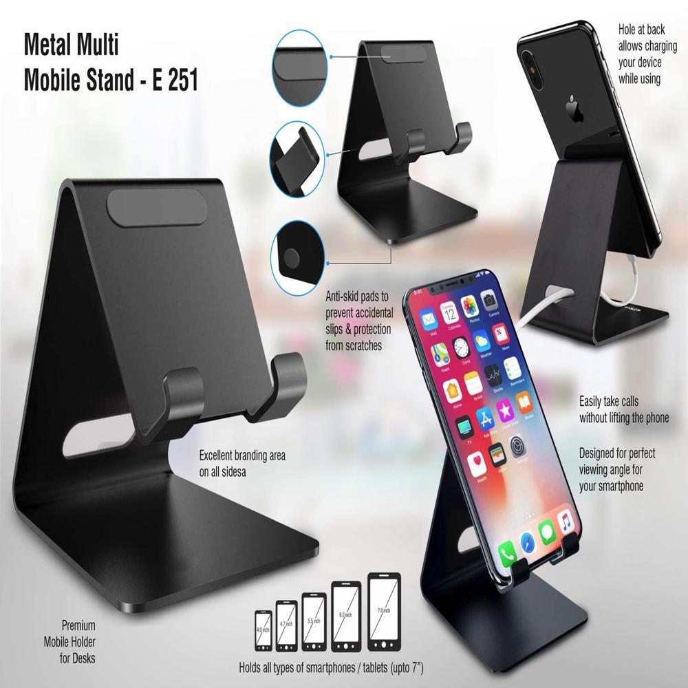(SS-251) Metal Mobile Stand With Universal Mobile Holder With Top Adjustable Neck