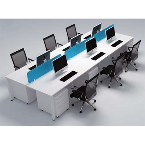 6 Seater Work Stations - Color: Brown