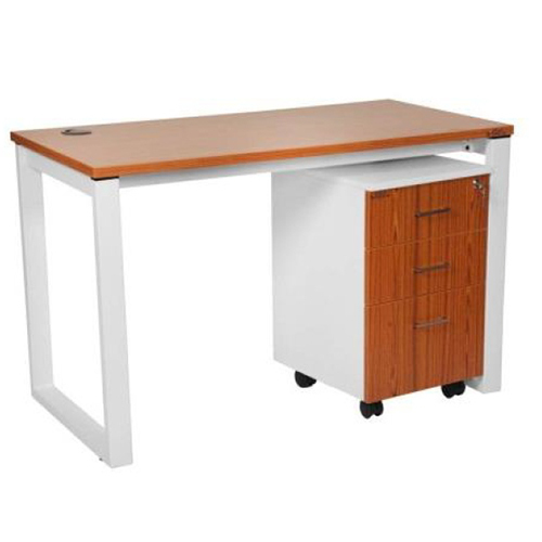 Computer Table With Drawer - Color: White