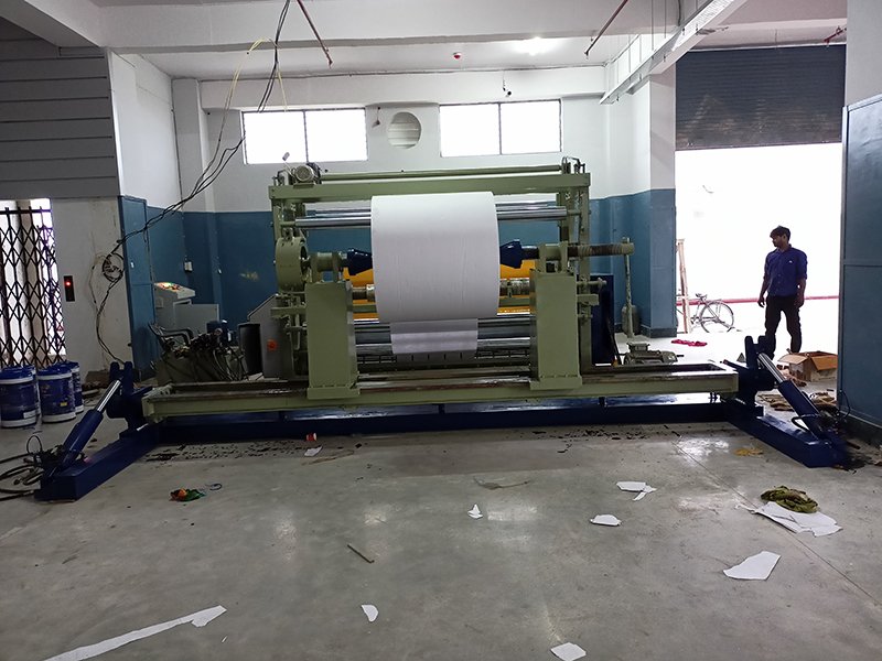 Semi-automatic Rewinder Machine With Single Motor - Material: Mild Steel