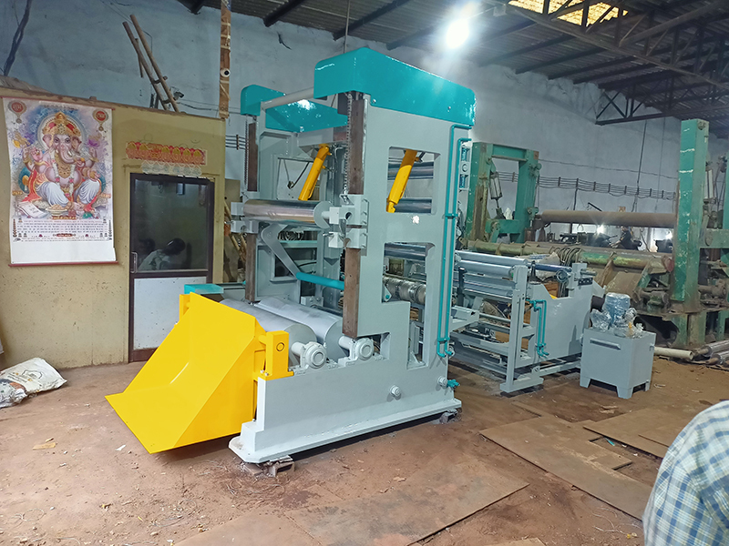 Semi-automatic Rewinder Machine With Single Motor