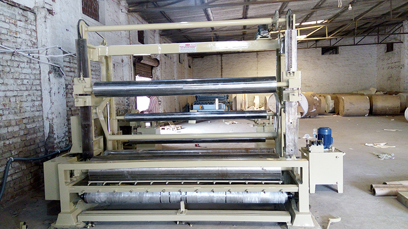 Two Drum Surface Rewinder Machine With Single Motor