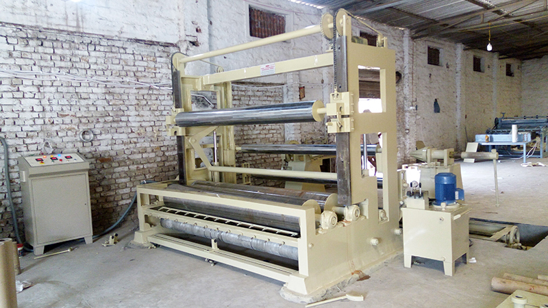 Two Drum Surface Rewinder Machine With Single Motor