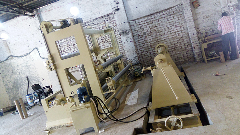 Two Drum Surface Rewinder Machine With Single Motor