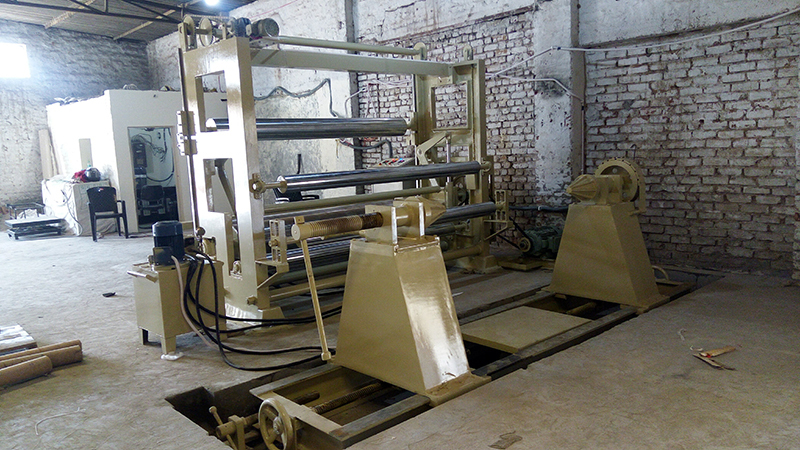 Two Drum Surface Rewinder Machine With Single Motor