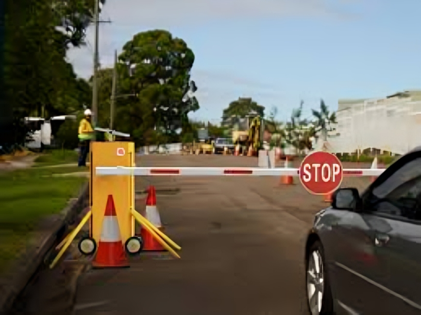 Automatic Boom Barrier - Color: Red And Grey