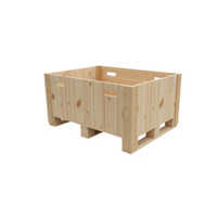 Pinewood Pallet Base Crate - Color: As Per Requirement